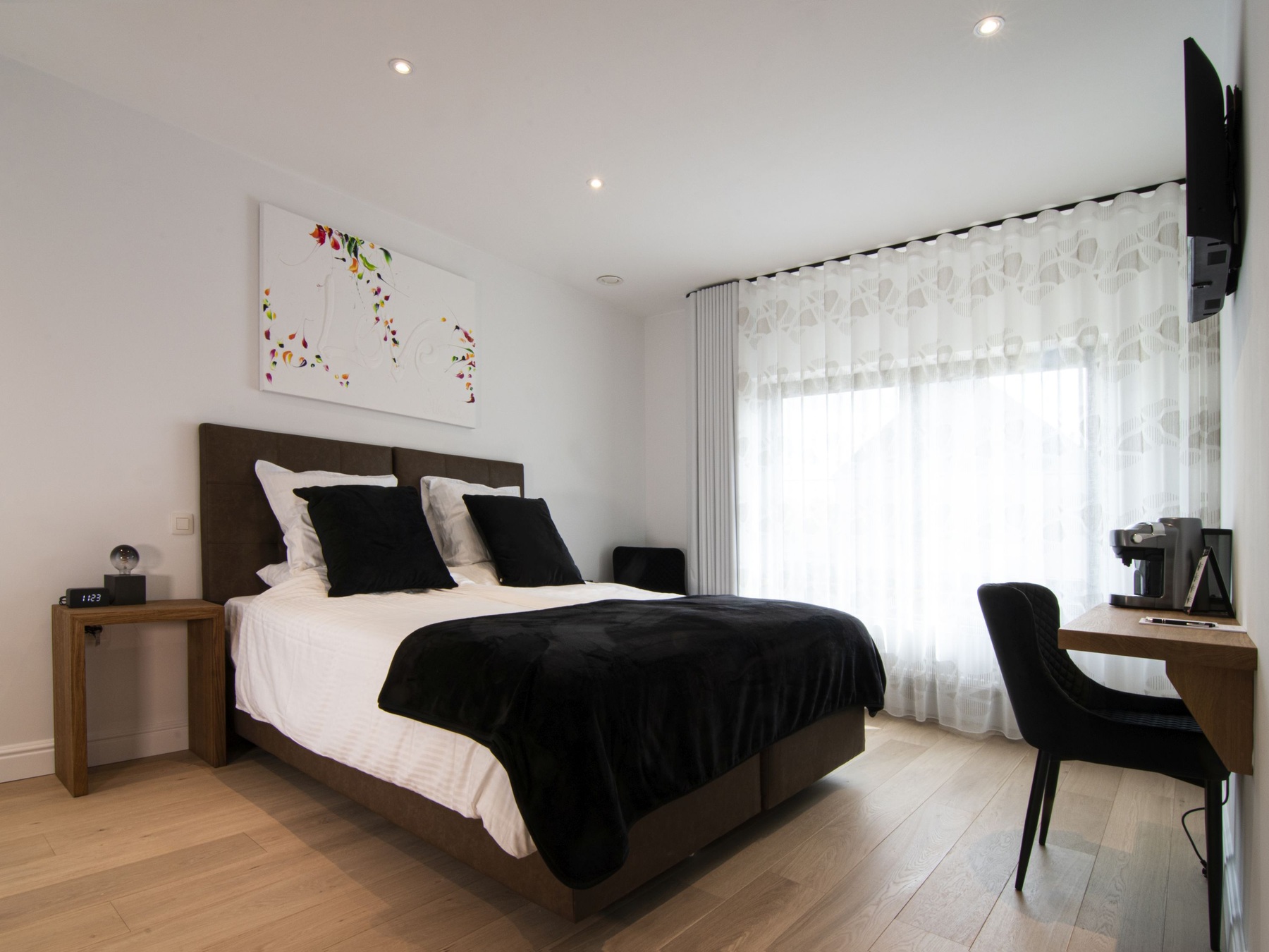Luxueuze kamer boven het restaurant